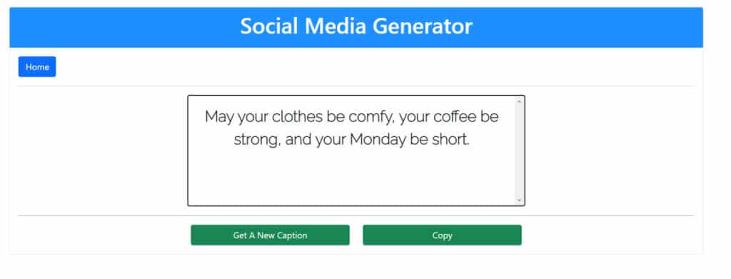content generator for social media